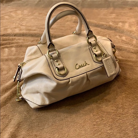 Coach cream handbag with removable strap - Picture 3 of 8